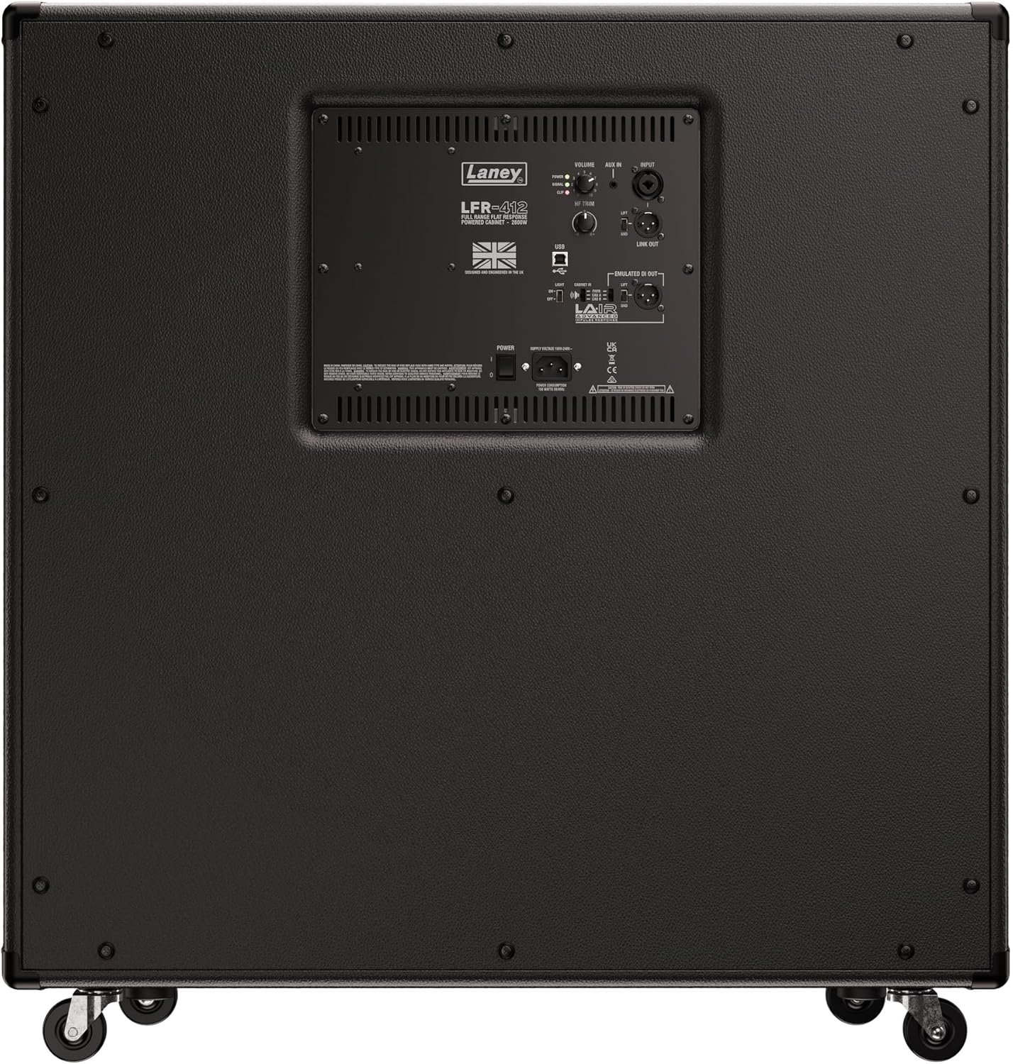 Laney FRFR 412 Powered Cabinet for Modeling Rigs, 2600W