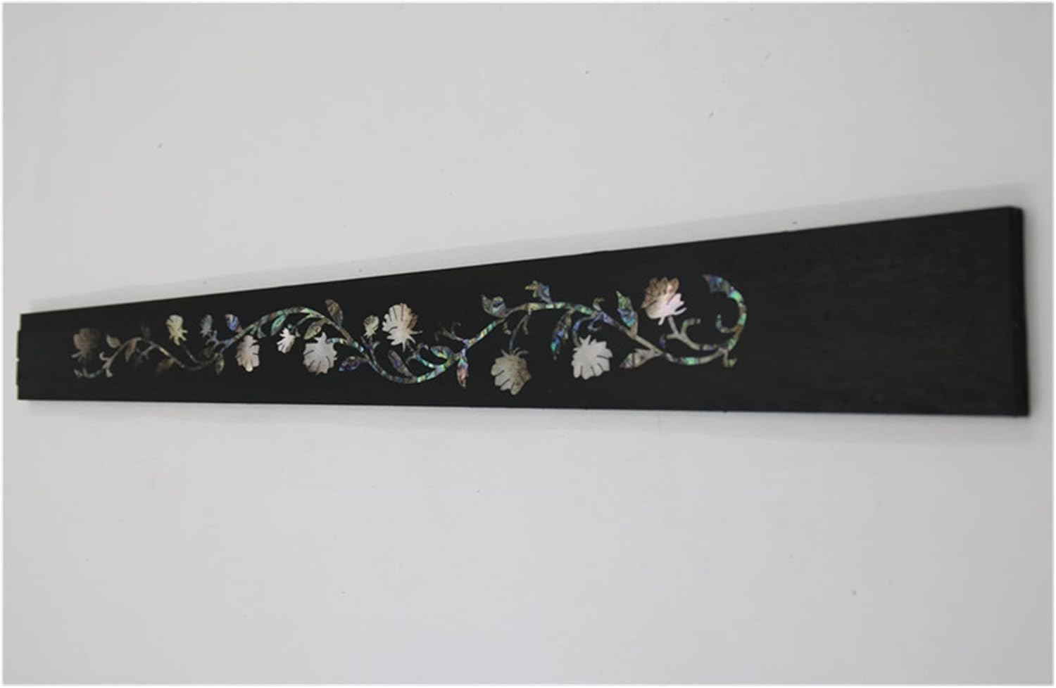 ZUZU Ebony Flower Vine Pattern Color Shell Mosaic Fingerboard Acoustic Guitar Fingerboard Guitar Making Wood Material Unfinished Guitar Neck