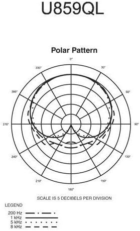Audio Technica U859QL At quick-mount gooseneck microphone, phantom only, 18.90 in. long (Renewed)