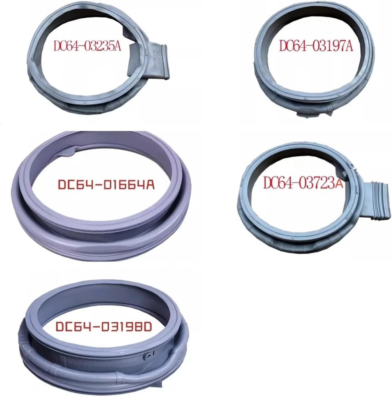 Drum Washing Machine Door Rubber Sealing Ring, Compatible For Samsung, DC64-03197A DC64-03235A/B DC64-1664A DC64-03198D DC64-03723A(DC64-03235B)