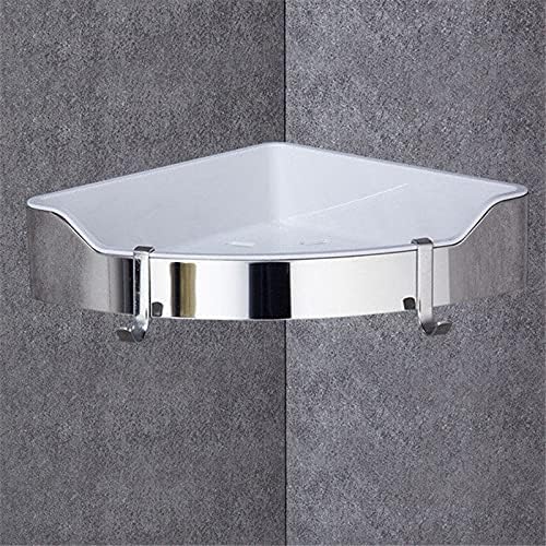 Corner Shelf Golden Stainless Steel Bathroom Shelves Chrome Wall Mount Shower Caddy Rack Bath Accessories Black one Tier,Gold One Tier(Gold Two Tier)