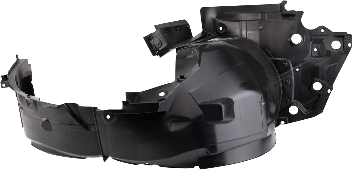 TRQ Front Right Inner Fender Liner Black Passenger Side Compatible with 2020-2021 Nissan Versa NI1249178