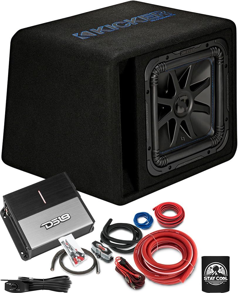 KICKER Subwoofer and Amp Package of 3 Items - 12