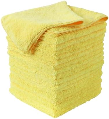 Cleaning with Absorbent Microfiber Towel, Soft & Durable, for Car, Kitchen, and Glass Care Soft Yet Durable Versatile Use