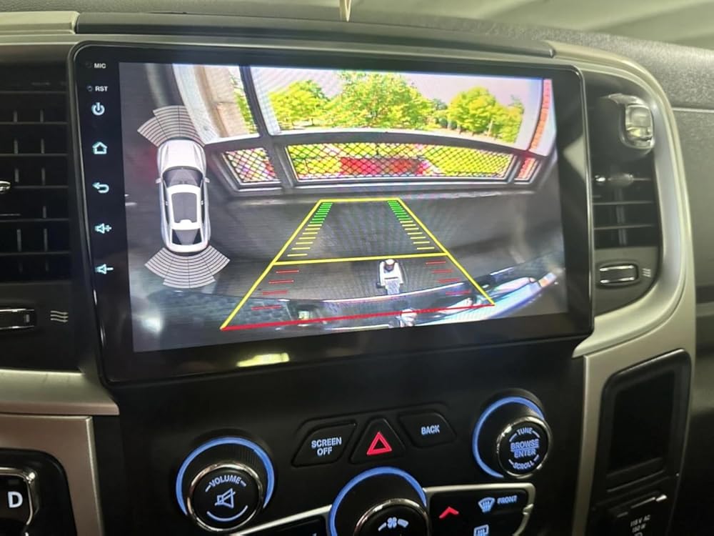 Double Din Radio for 2016 RAM 2500 Android Radio Upgrade Touchscreen Compatible with Wireless Carplay Android Auto,Car Stereo with Bluetooth GPS Navigation Multimedia Player WiFi FM Backup Camera