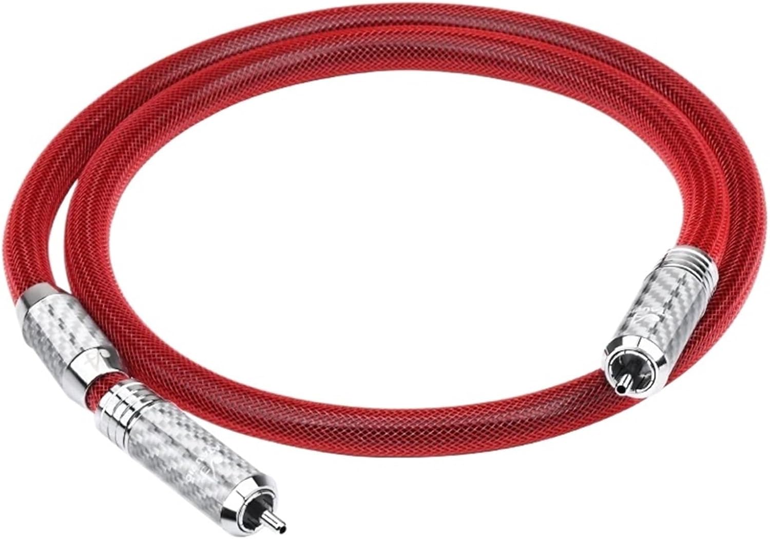 Pure silver Professional HD digital coaxial Cable RCA to RCA male to male video Audio For DAC TV spdif hifi Subwoofer(2m)