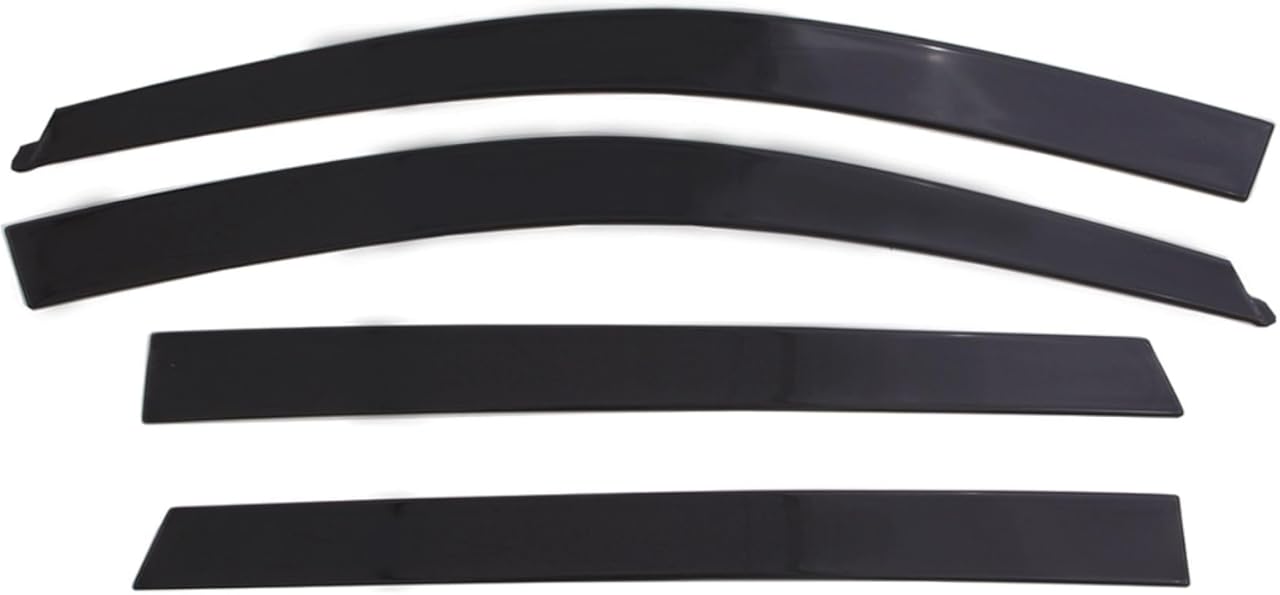 Auto Ventshade [AVS] Low Profile Rain Guards For 2016 - 2023 Toyota Tacoma DOUBLE/EXT CAB ONLY | Window Vent Visors, 4 pcs. - Dark Smoke | 994036