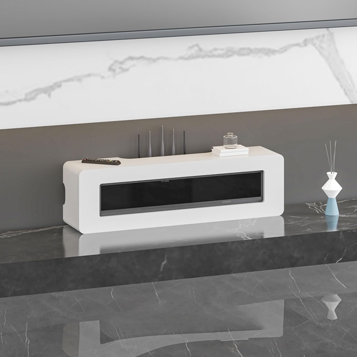 WIFI Router Set top box CD DVD Players TOY Storage Cabinet Wall Mounted TV Cabinet Wall Shelf Floating TV Shelf Media TV Console TV Stands TV Unit TV Bracket Gaming Shelf Wall Mount Corner Shelves