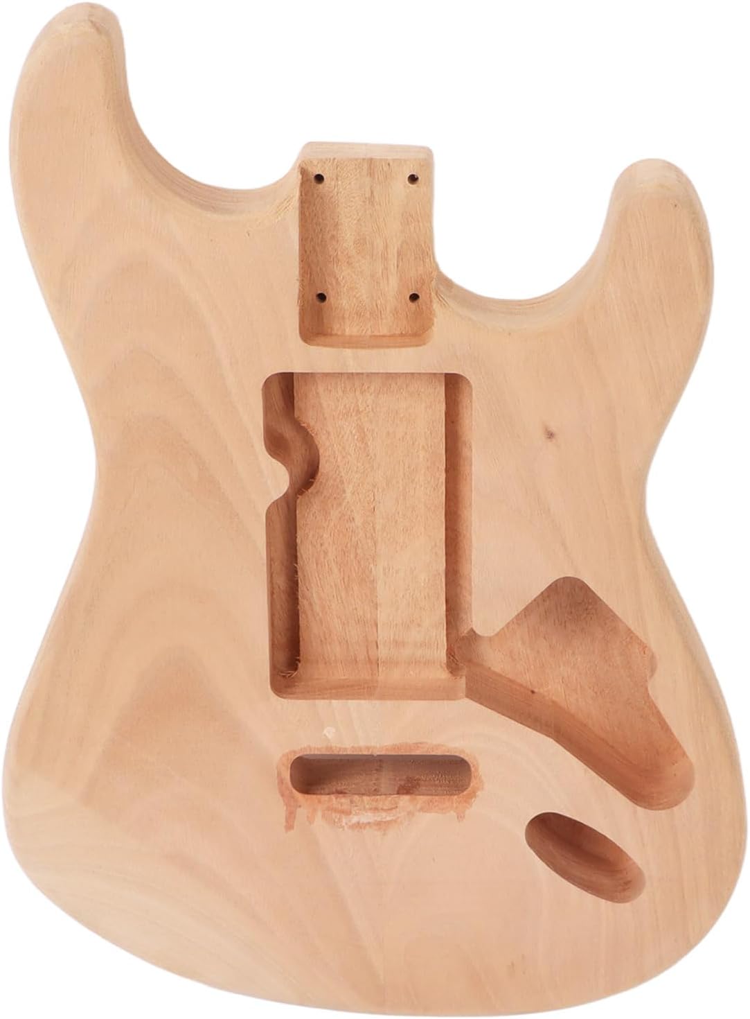 Unfinished Electric Guitar Body Blank - DIY Replacement Wooden Barrel for Electric Guitar Building, Custom Paint & Professional Upgrade (GSB09)