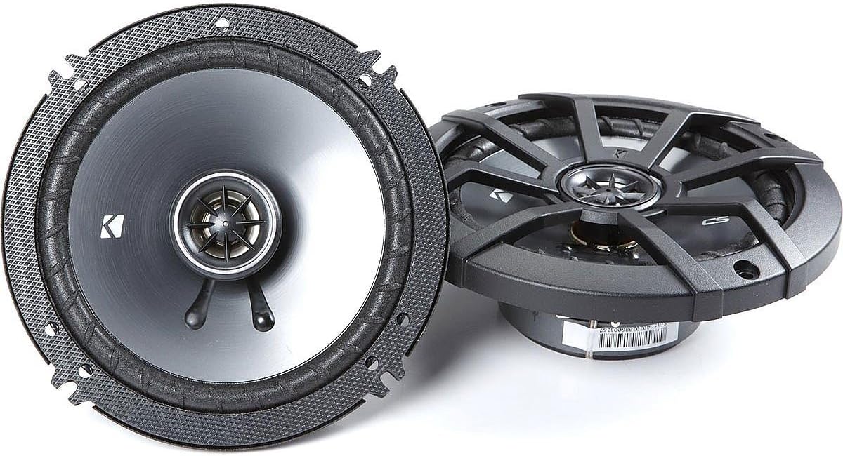Kicker 43CSC654 Car Audio 6 1/2in Coaxial CS Series Speakers 4 Ohm Speaker Pair (Renewed)