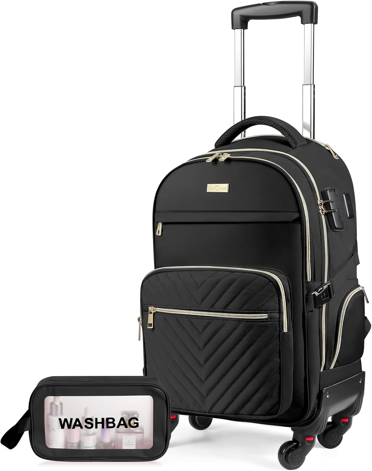 star cloud Rolling Backpack for Women, 21