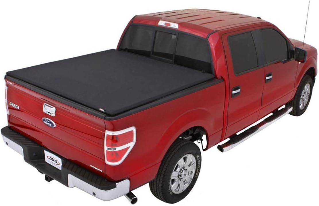 Lund Genesis Elite Tri-Fold Soft Folding Truck Bed Tonneau Cover | 95872 | Fits 2009 - 2014 Ford F-150 5' 7