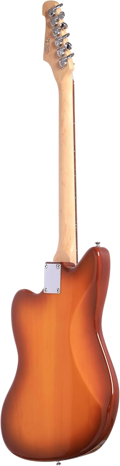 IYV IJG-200 TSB Strat Solid-Body Electric Guitar, Tobacco Sunburst