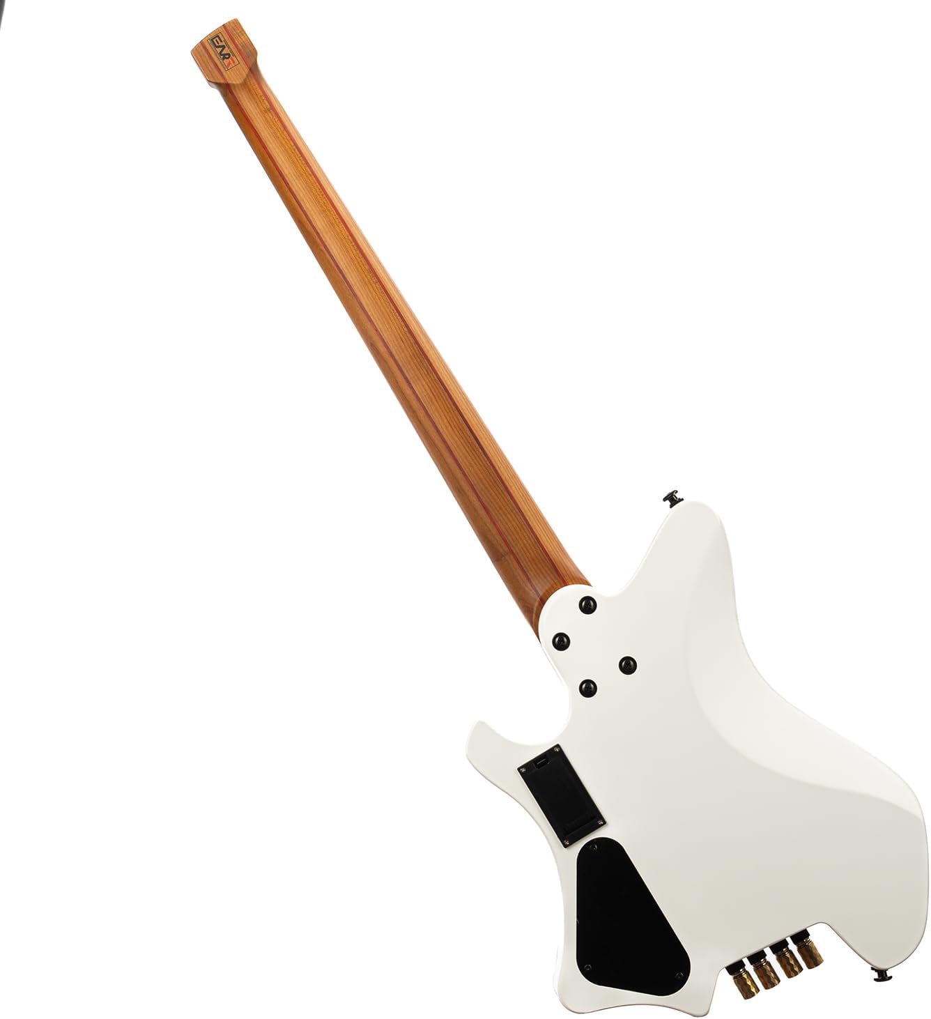 EART BW-4 4 String Bass Electric Guitar Bass Headless Bridge Tuning System,Full Size Roasted Mahogany Body, MB4 Active Pickups Right Handed