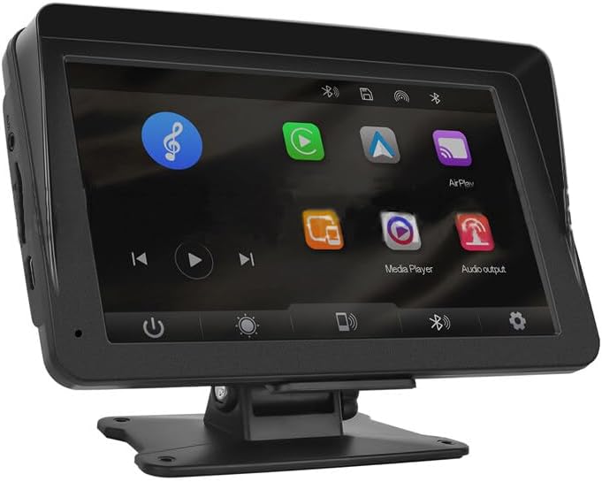 Car Stereo Wireless Android Carplay,Car Radio Stereo MP5 Multimedia Player 7 Inch Touch Screen Car Radio Receiver Support USB/GPS/FM Radio/Voice Control/Mirror Link