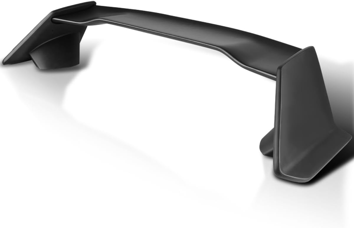 Spec-D Tuning Matte Black T-R Style ABS Rear Trunk Spoiler Compatible with 2016-2021 Honda Civic Sedan Models