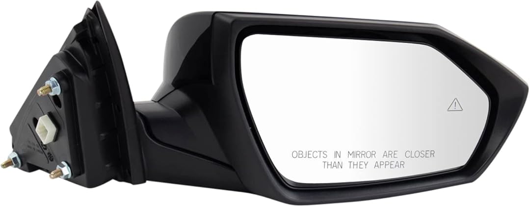 TRQ Right Mirror Passenger Side Compatible with 2021-2023 Hyundai Elantra HY1321278 HY1321283
