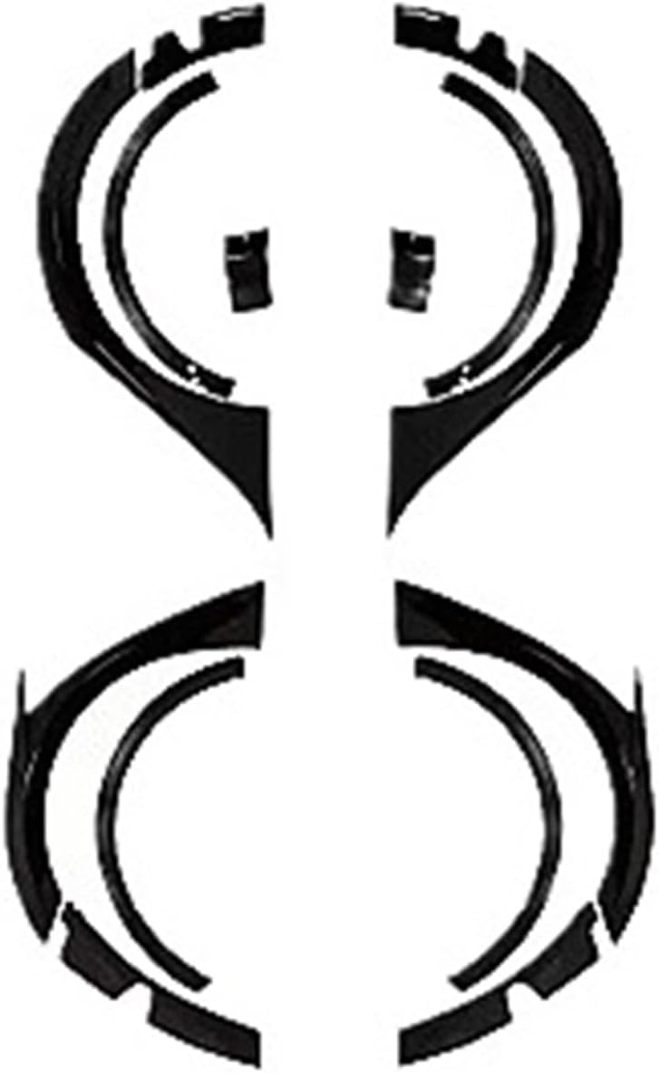 AAAQMGIH Fender Flares Wheel Brow Protector Plate Spoiler Diffuser Car Decorative Accessories Compatible for Tesla Model 3 2019-2023 Wide Body Kit(Carbon Printing)