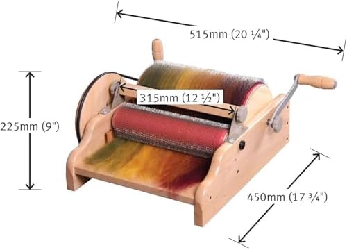 Manual Wool Carding Machine,with Adjustable Roller,DIY Felt Maker,High Efficiency,for Fiber Blending and Cleaning