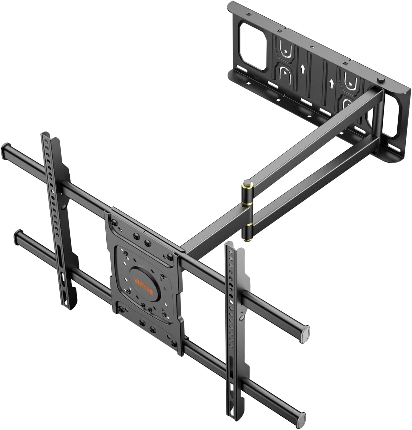 Long Arm TV Wall Mount with 25.6 inch Extension, Corner TV Mount Full Motion Heavy Duty for 32-75''Screens, Load 88 lbs,Max VESA 600x400mm, Shift The Arm Span to Left