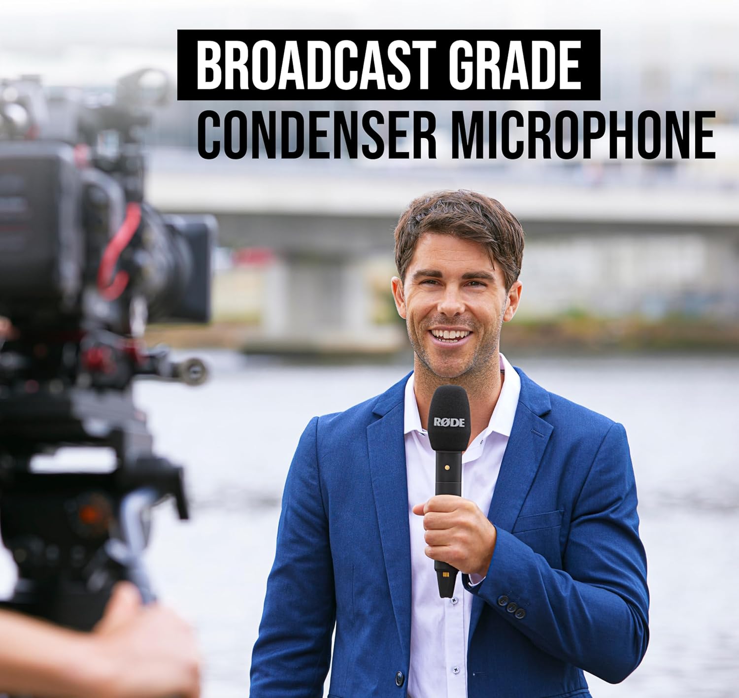 RØDE Interview PRO Wireless Handheld Condenser Microphone with a Broadcast-Grade Capsule and 32-bit Float On-Board Recording for Content Creation, Media and Interviews