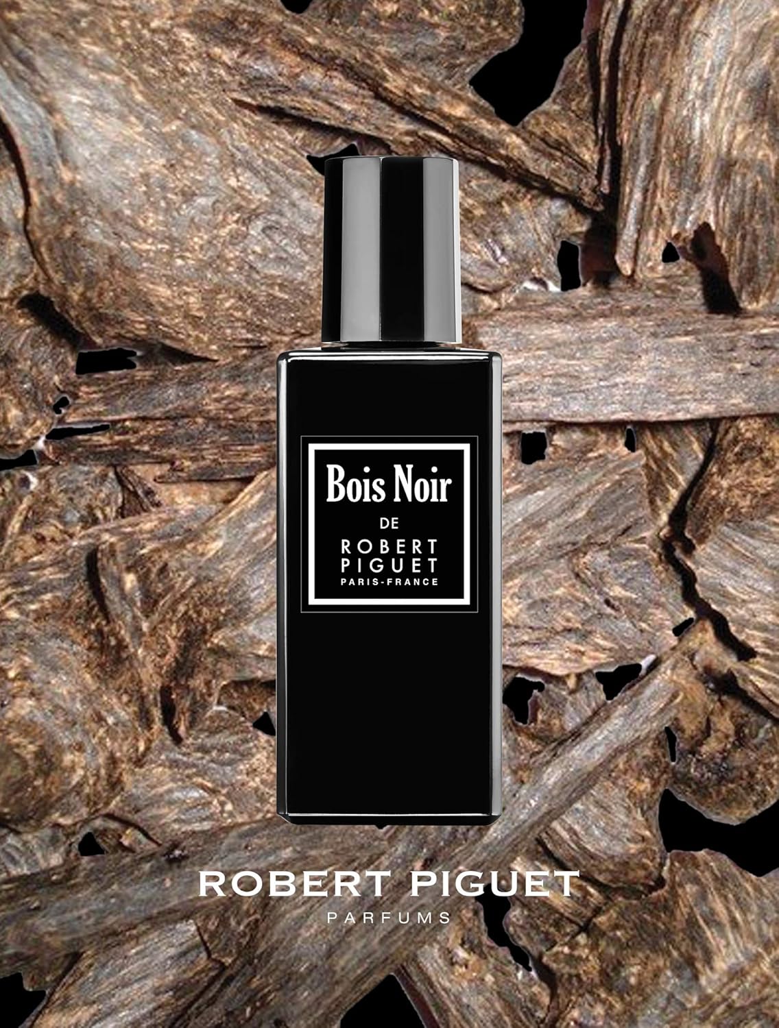 Robert Piguet Bois Noir Eau de Parfum Spray - Woody Perfume for Men with Notes of Cedar, Sandalwood & Musk - Made in France, 3.4 Fl Oz