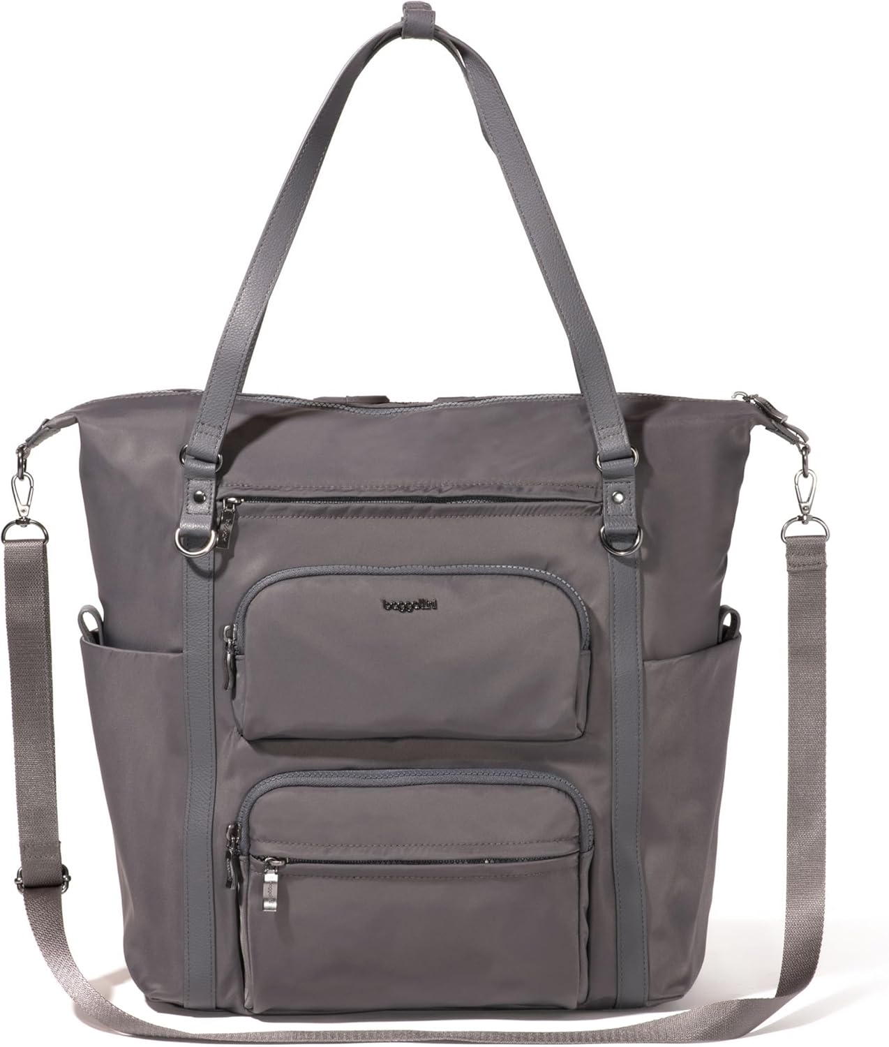 Baggallini Nolita Convertible Backpack - 11x14” Travel Backpack Shoulder Tote Crossbody Bag w/RFID Tech, Luggage Sleeve & Laptop Pocket