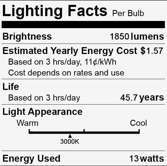 GE (case of 25) LED Tube 93138405 Type A and B Upgrade for 48 inch Fluorescent T8, Type A and Type B Dual-Mode Glass 13 watt, 1850 lumens, 3000K Color Temp, LED Tube