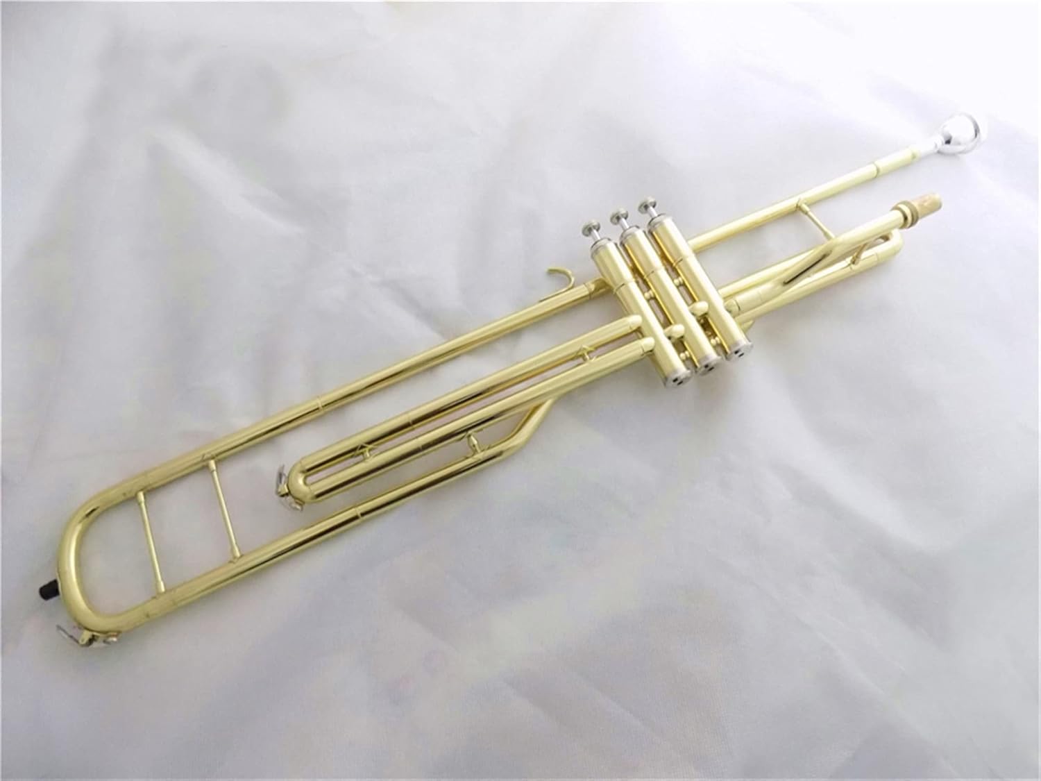 Standard Trombone Bb Piston Trombone Musical Instruments B Flat Trombones Yellow Brass with Case Mouthpiece Valve Trombone