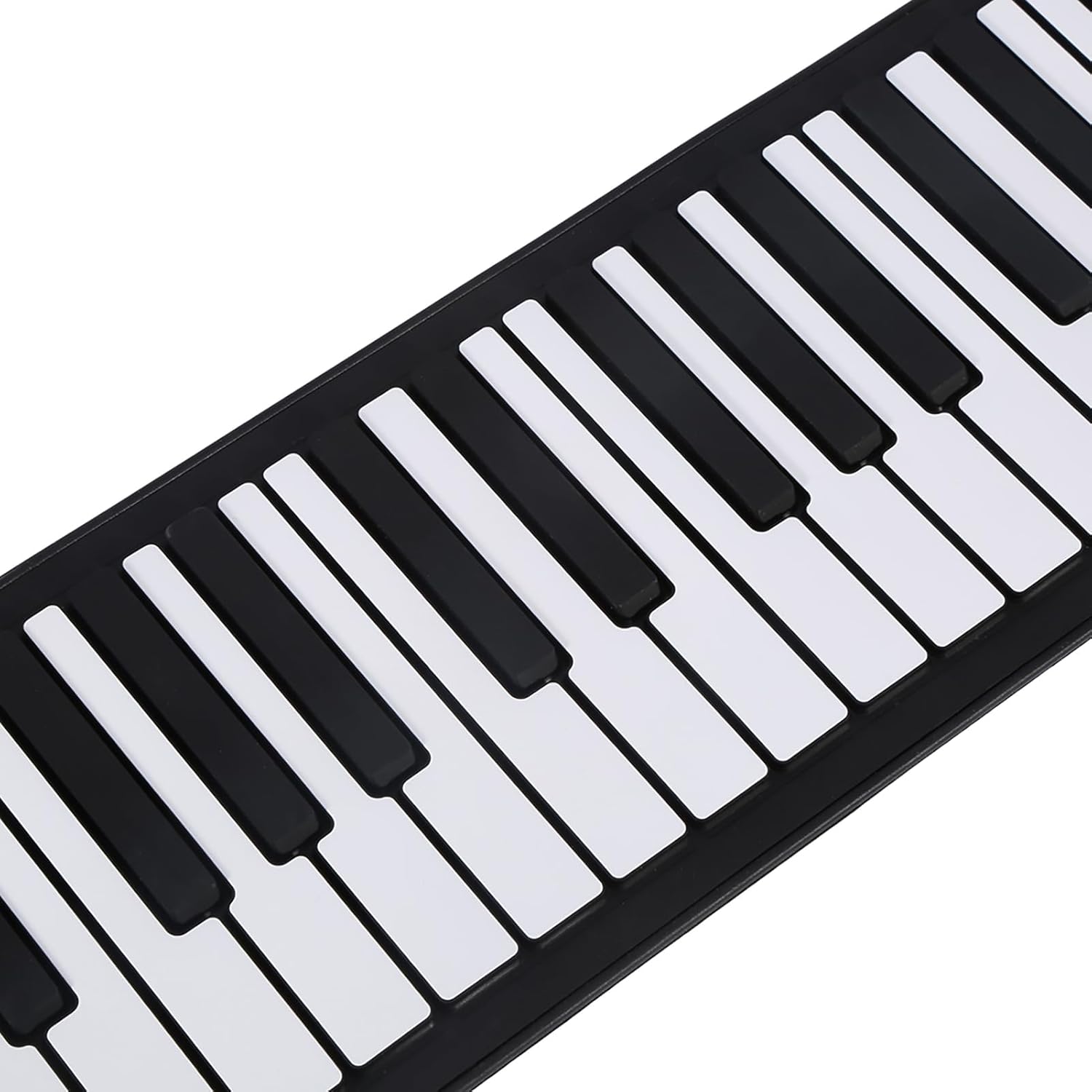 Portable 61-Keys Roll up Piano, Soft Silicone Flexible Electronic Digital Music Keyboard Piano Fit for Piano Beginner Support Recording, Playback, Programming