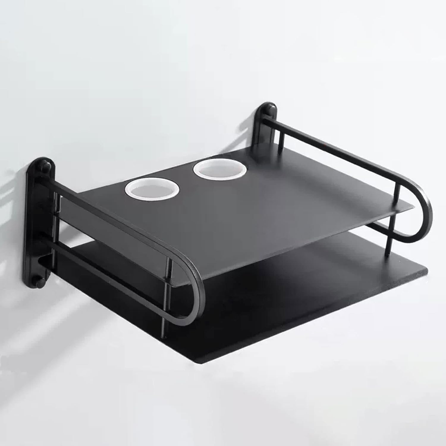 Wall Shelf Router Set-top Box DVD Players Projector Shelf Floating Shelves Wall Mounted TV Shelf TV Stands Multimedia Organizer Storage Shelf Display Shelf TV Unit Wall Mount Corner Shelves