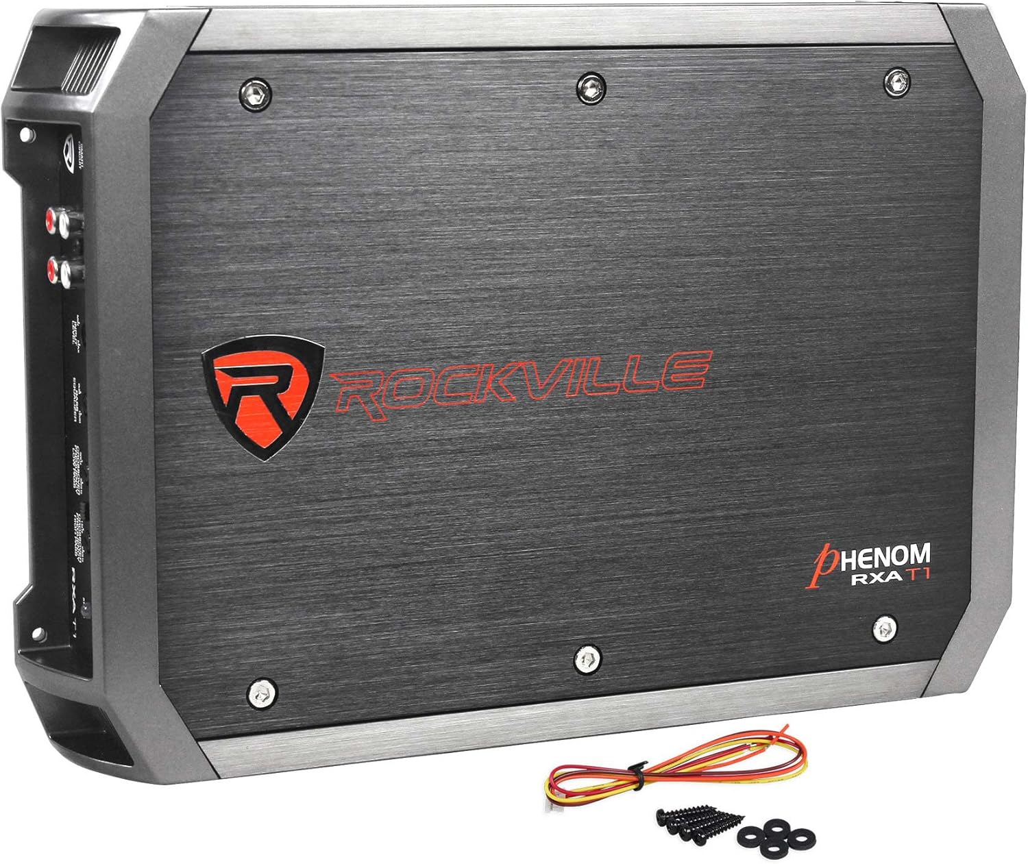 Rockville RXA-T1 1500W 2-Channel Car Amplifier, Dyno-Certified RMS, MOSFET Power, ELNA Capacitors, Class A/B, Perfect for Car Audio and Subwoofers