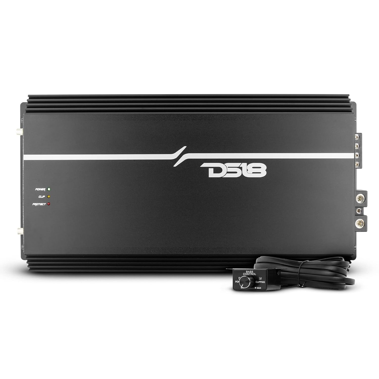 DS18 EXL-P4000X1D Korean 1-Channel Monoblock Subwoofer Car Audio Amplifier Competition Grade Class D MOSFET Amp 4000 Watts Rms - Remote BASS Knob Included (Renewed)