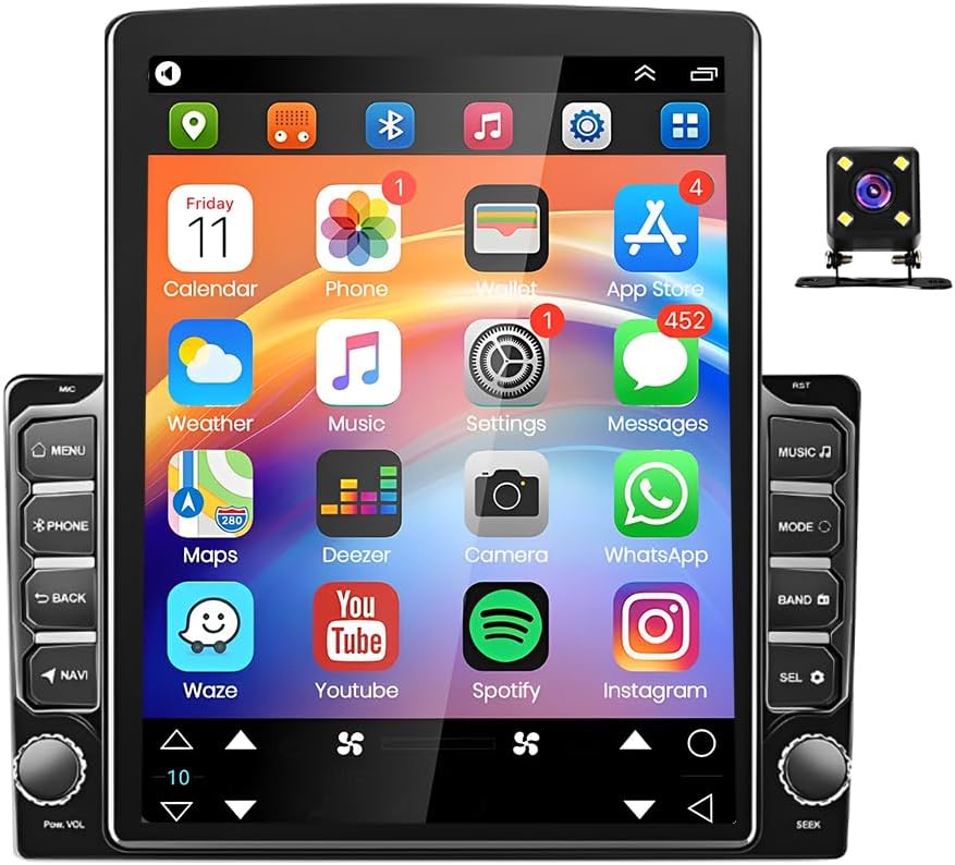 Double Din Car Stereo Radio for 2014-2019 KIA Soul Android 13 9.7