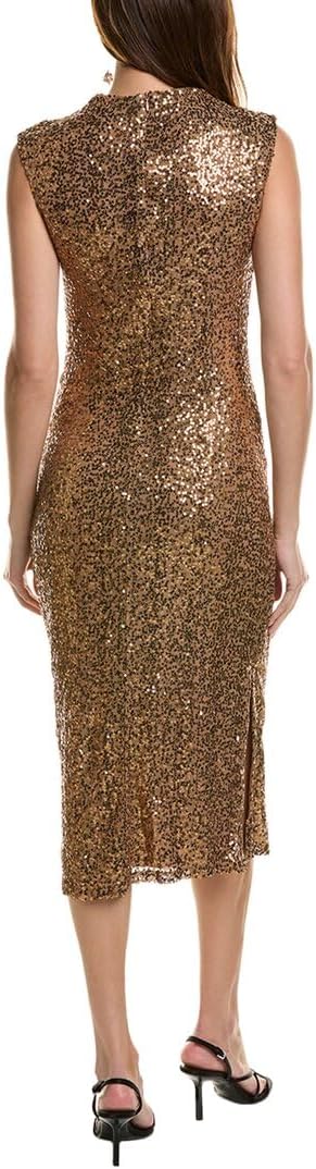 Anne Klein Women's Sleeveless Draped Neck Midi Dress