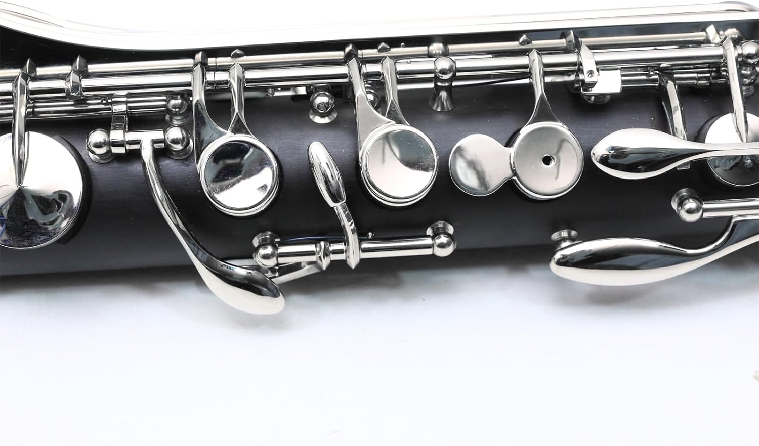 Professional Bass Clarinet Low C Bb Key Clarinet with Case Nickel Plated keys Advance Easy blowing (Low C)