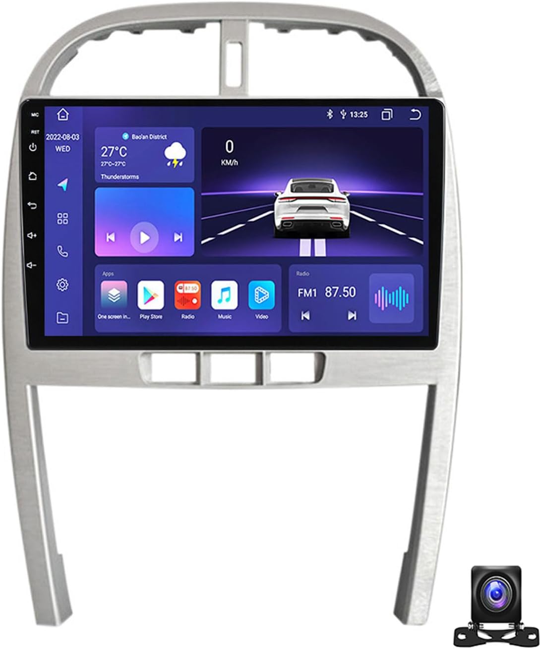 9 Inch Car Stereo Double Din Radio Compatible with Chery Tiggo 3 2009~2013 Car Multimedia Navigation Compatible with Carplay Android Auto, Navigation, SWC, Backup Camera,M800S 8G+256G