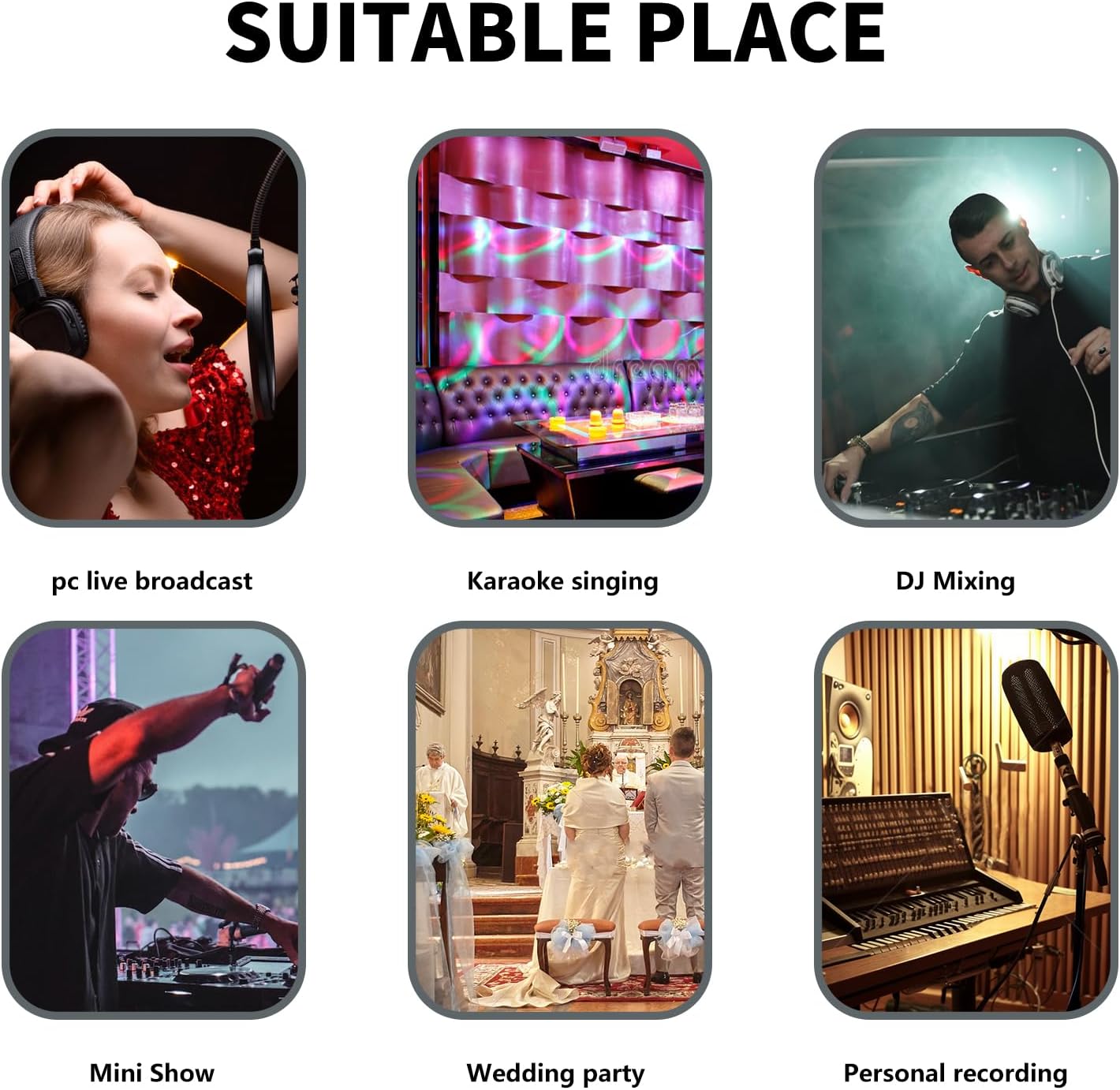 Audio Mixer, 12 channels with 256 DSP Effects, 7-band EQ,Independent 48V Phantom Power&Mute Button,Bluetooth Function,USB Interface Recording For Studio & Stage Guarda Audio(AE120)