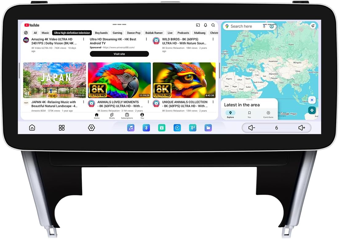 JOYING Car Radio for Toyota Camry 2015-2017 Upgrade with Wireless CarPlay & Android Auto, 12.3 Inch QLED Touch Screen Android 13 Car Stereo 12GB+256GB, AM/FM, GPS, Bluetooth, 5G WiFi(JY-TT908N12)