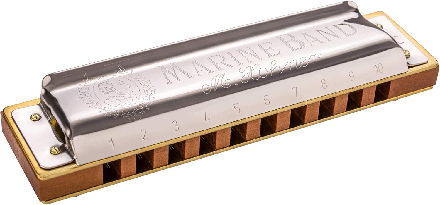 Hohner 1896BX Marine Band Harmonica, Key of C Sharp Natural Minor