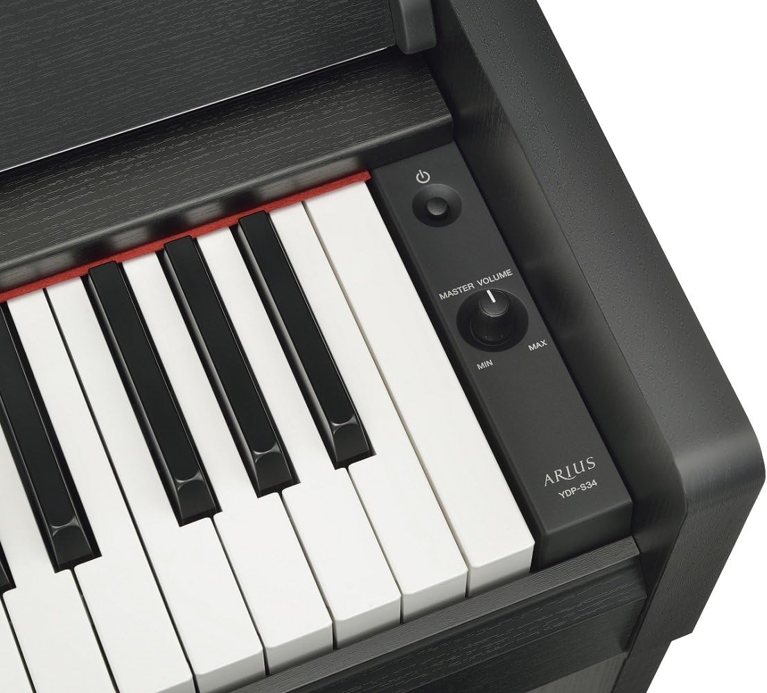Yamaha YDP-S34 Arius Series Slim Digital Console Piano, Black Walnut