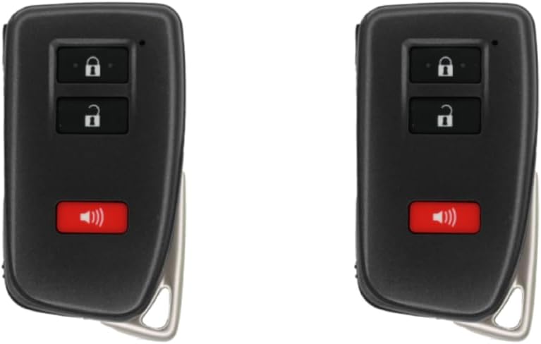 Replcament Smart Key Fob for Lexus NX300h 2021 FCC HYQ14FBA (AG Board 2110) 2AOKM-TY14 Part Number 89904-78460 8990478460 Pack of 2