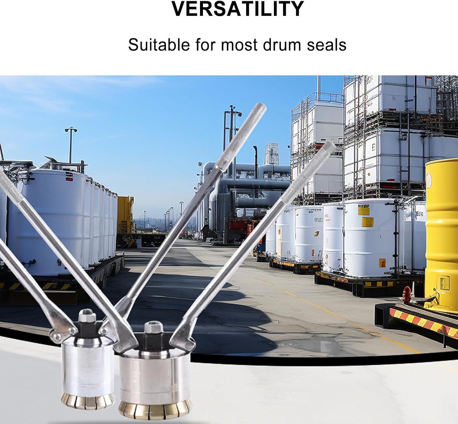 200L Oil Drum Pressure Cap Sealing Barrel Crimping Tool, 35&70Mm Crimper Sealer, 53 Gallon Manual Oil Barrel Sealing Machine,70mm