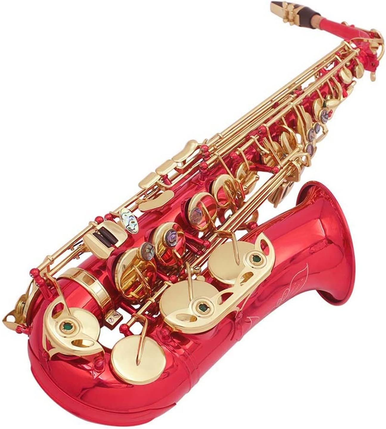 EB Alto Saxophone Brass Colorful Lacquered E Flat Woodwind Instrument with Case Beginner Saxophone