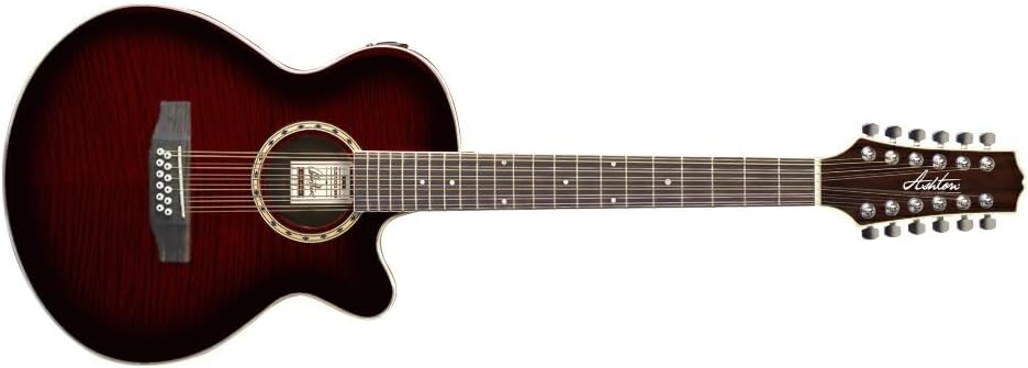 Ashton SL29/12CEQ 12-String Electro-Acoustic Guitar - Tobacco Sunburst