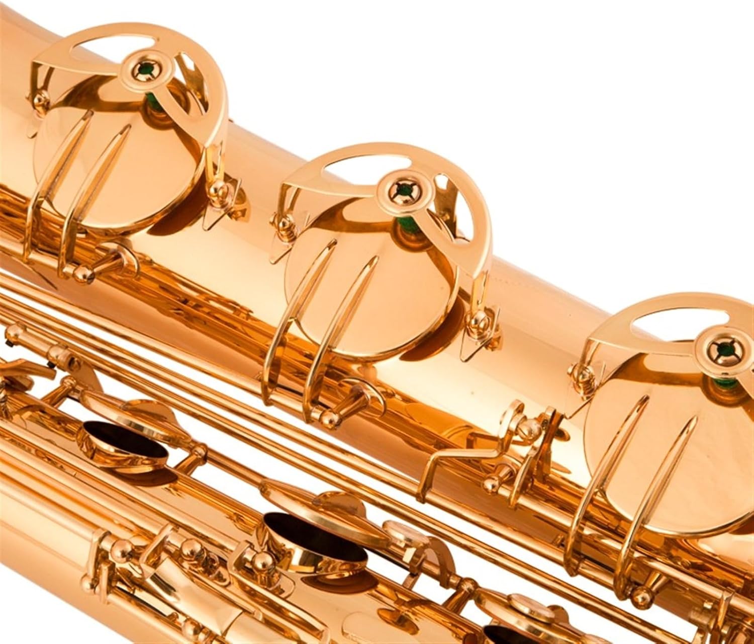 Baritone Saxophone In E Flat Woodwind Instrument For Beginners Professional Playing Gold