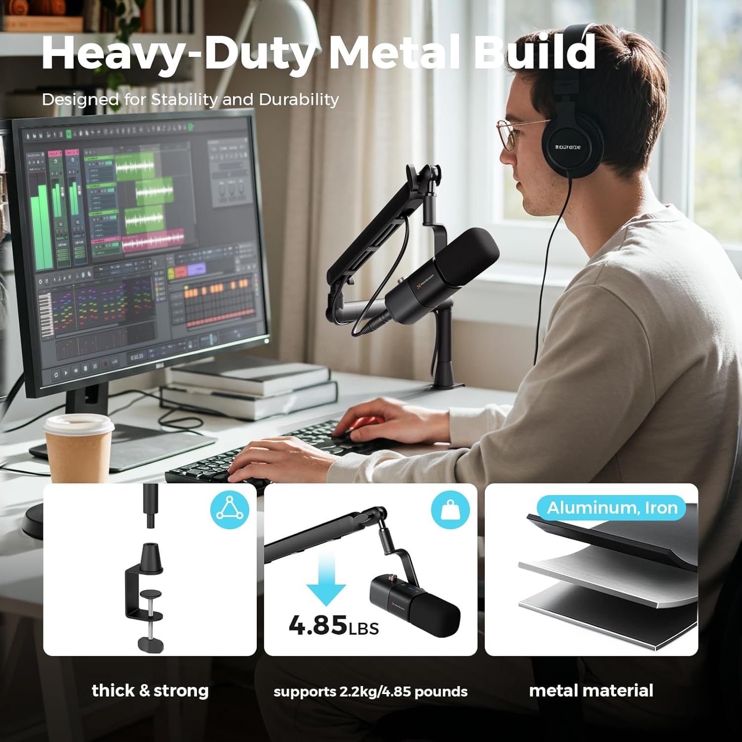 NearStream Microphone Stand with 1/4