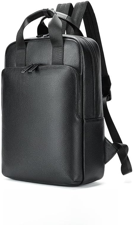 Business Smart Backpack Waterproof Commute Work Travel Flight Carry On Laptop Bag Professional Gift Box (Black)