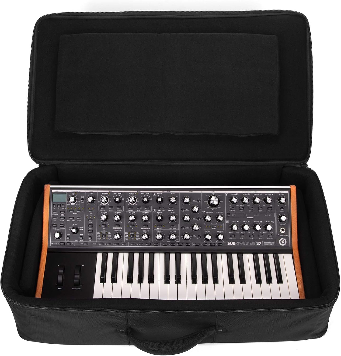 ANALOG CASES Moog Subsequent 37 / Subsequent 25 Case - Custom-Fitted Padded SUSTAIN Travel Case with Backpack Straps