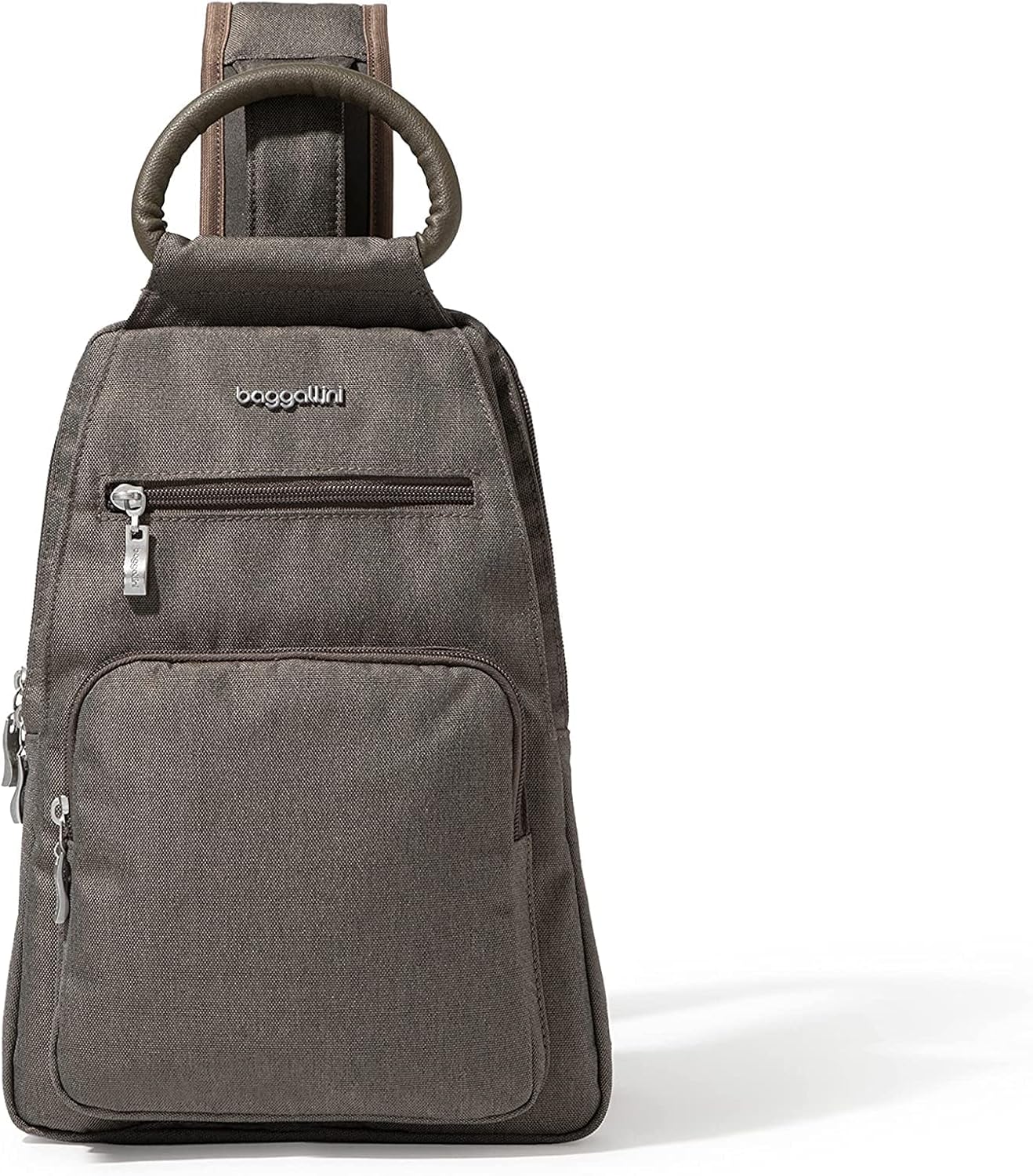 Baggallini Womens All Day Sling shoulder handbags, Dark Umber Heritage, One Size US